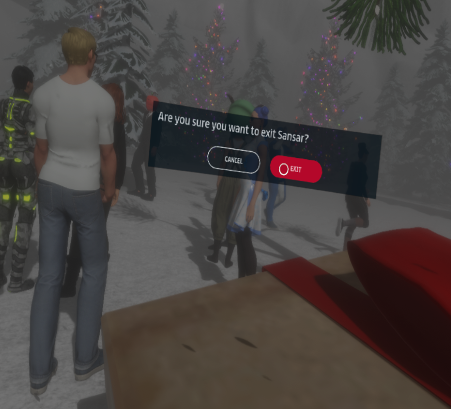 Scene of the Day: White Out: Are You Sure You Want to Exit Sansar ...